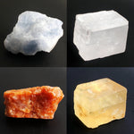 Yellow White Orange Blue Calcite, Rough Raw Cubic Calcite Stones, Rough Calcite, Cubic Square Stones, Crystal Chunk, Energy, Healing, Reiki