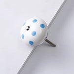 Round Ceramic Knobs Dotted Multicolor Multidesign Ceramic Door Knobs Kitchen Cabinet Drawer Pulls Hardware Knobs Cabinet Knobs Drawer Knobs