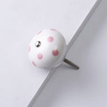 Round Ceramic Knobs Dotted Multicolor Multidesign Ceramic Door Knobs Kitchen Cabinet Drawer Pulls Hardware Knobs Cabinet Knobs Drawer Knobs