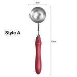 Wax Melting Spoon | Small spoon for melting wax | Wax Seal Supplies | Sealing Wax | Wax Stamps | Wooden Handle | Wax Melter | Heating Spoon