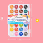 ชุดสีน้ำพร้อมพู่กัน - อุปกรณ์วาดภาพ - พาเลตต์สีน้ำแบบพกพา - อุปกรณ์งานฝีมือ - ของขวัญสำหรับจิตรกร - สำหรับเด็กและผู้เริ่มต้น
