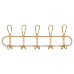 Rattan Hanging Wall Hooks Shelf - Coat Rack Bathroom Towel Hanger Bedroom - Boho Hat Kids Clothes Entryway  Organizer - Kids Room Home Decor