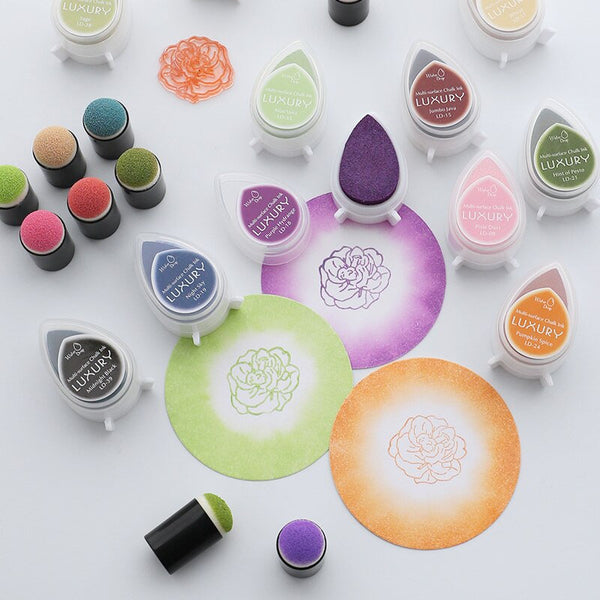 Ink Pad, Craft Ink Pad, Colorful Inkpad, Stamps Ink Pad, Fingerprint Ink Pad, Rubber Stamp Ink Pad For Diy Scrapbook, Fabric, Wood, Paper