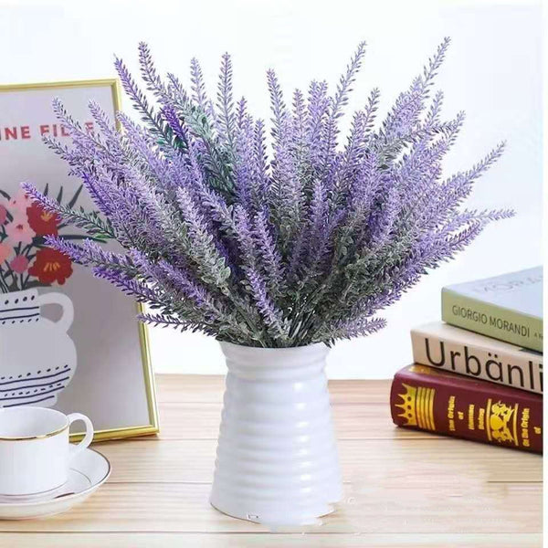 Artificial Lavender Plant Silk Lavender Flowers - Lavender Bouquet - Wedding Decor, Table Centerpieces, Home, Garden, Patio Decoration