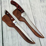 Leather Knife Sheath - Vertical Knife Sheath With Snap Buckle - 13 cm 19 cm 23 cm
