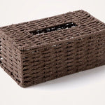 Handmade Woven Rope Tissue Box Cover - Woven Tissue Dispenser, Natural Rattan, Boho Tissue Box - Home Decor - Toilet Paper