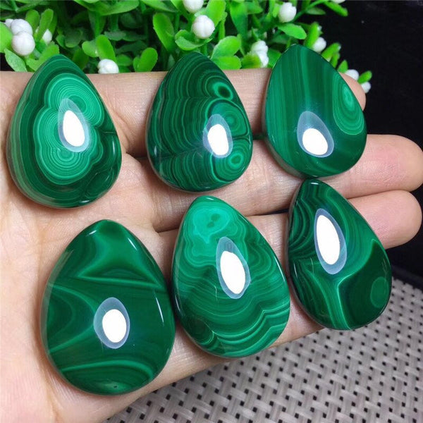 Malachite Palm Stones - Polished Malachite - Dark Green Malachite - Malachite Free Forms - Malachite Pendant - Healing Crystals Wholesale