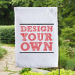 Banderas de jardín personalizadas - Pancarta publicitaria para eventos - Imprimir foto, imagen, logo, texto - Bandera conmemorativa para cementerio y funeral - Estilo rústico