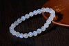 Moonstone Bracelet - Rainbow Moonstone - Beaded Yoga Bracelet - Gemstone Stretch Bracelet - Goddess Stone Feminine Power - Reiki