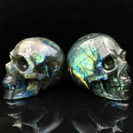 Labradorite Carving Skull Cabochon,  Rainbow Labradorite Crystal Skull, Labradorite Skull, Jewelry Making, Diy Jewelry Pendant, Gemstone