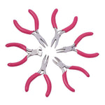 6 Pcs Jewelry Tool Set, Round Nose Pliers, Flat Nose Pliers, Wire Cutters, Jewelry Making Tools, Beading Suppliers, Jewelry Making with Bag