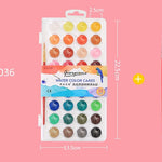 ชุดสีน้ำพร้อมพู่กัน - อุปกรณ์วาดภาพ - พาเลตต์สีน้ำแบบพกพา - อุปกรณ์งานฝีมือ - ของขวัญสำหรับจิตรกร - สำหรับเด็กและผู้เริ่มต้น
