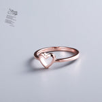 Heart Ring, Love Ring, Open Heart Ring, Heart Ring, Boho Ring, Gold Silver Rose Gold Stacking Ring, Hammered Ring, Minimalist Gift for her
