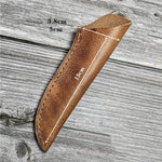 Leather Knife Sheath - Vertical Knife Sheath With Snap Buckle - 13 cm 19 cm 23 cm