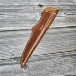 Leather Knife Sheath - Vertical Knife Sheath With Snap Buckle - 13 cm 19 cm 23 cm