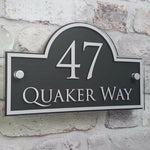 Custom Address Plaque - Modern House Number Sign - Personalized House Number Plaque - Housewarming Gift - Outdoor Street Address Porch Sign