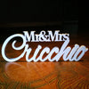 Custom Wedding Name Sign - Personalized Wedding Sign - Mr and Mrs Sign - Freestanding Table Décor Centerpiece - Surname Sign - Wedding Table