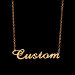 สร้อยคอชุบทอง 14K สั่งทำได้ - สร้อยคอชื่อส่วนตัวสำหรับผู้หญิง - ของขวัญสำหรับเธอ - ของขวัญวันเกิด - ของขวัญครบรอบ - ของขวัญคริสต์มาส