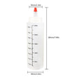 5 Pcs Bouteilles en Plastique pour Peinture avec Capuchon - Bouteilles Souples avec Mesures - 250 ml - 8 Oz