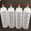5 Pcs Bouteilles en Plastique pour Peinture avec Capuchon - Bouteilles Souples avec Mesures - 250 ml - 8 Oz