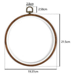 Round Embroidery Frame - Embroidery Ring - Decorative Embroidery Hoop - Bamboo Wooden Embroidery Hoop - Sewing Ring - Stitching Hoop