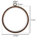 Round Embroidery Frame - Embroidery Ring - Decorative Embroidery Hoop - Bamboo Wooden Embroidery Hoop - Sewing Ring - Stitching Hoop
