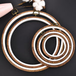 Round Embroidery Frame - Embroidery Ring - Decorative Embroidery Hoop - Bamboo Wooden Embroidery Hoop - Sewing Ring - Stitching Hoop