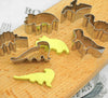 6 Pcs Dinosaur Cookie Cutter Set - Dino Sandwich Cutter - Biscuot Cutter - Biscuit Cutter - For Fondant Pastry Cooking Baking Supplies