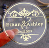 100 Pcs Custom Wedding Stickers - Personalized Wedding Labels - Gold Silver Foil Sticker - Wedding Favors - Envelope Seals - Name Stickers
