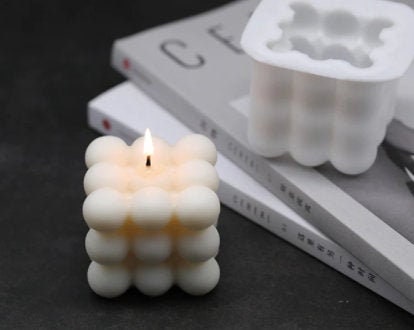 Bubble Candle Mold - Cube Candle Mold Form - Silicon Silicone Bubble M –  LightningStore