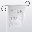 Banderas de jardín personalizadas - Pancarta publicitaria para eventos - Imprimir foto, imagen, logo, texto - Bandera conmemorativa para cementerio y funeral - Estilo rústico