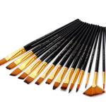 Paint Brush Set - Paint Brush Holder - Gift for Artists - Gift for Painters - Paintbrush Bag Case Organizer - Painters Kit