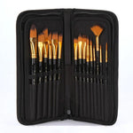 Paint Brush Set - Paint Brush Holder - Gift for Artists - Gift for Painters - Paintbrush Bag Case Organizer - Painters Kit