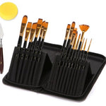 Paint Brush Set - Paint Brush Holder - Gift for Artists - Gift for Painters - Paintbrush Bag Case Organizer - Painters Kit