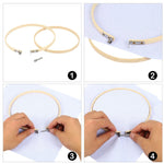 100 Pcs Embroidery Kit for Beginners - Embroidery Thread Set - Full Embroidery Starter Kit - Punch Needles - Floss Set - Hoop Set - Supplies