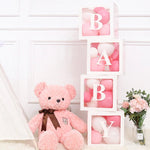 กล่องบอลลูน - กล่องบอลลูนโปร่งใสพร้อมตัวอักษร - กล่องใสสำหรับงานวันเกิด งานเลี้ยงเด็กแรกเกิด งานแต่งงาน งานเลี้ยงเจ้าสาว