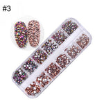 Nail Gems Set - Nail Rhinestones - Nail Diamonds - Nail Bling Stones - Nail Decor - Nail Art Crystals Decal Decoration 3D Glitter