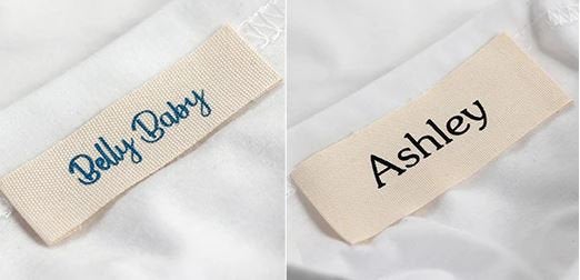 500Pcs Clothes Name Tags Customized Fabric Sewing Garment Brand Logo Woven  Label