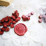 Wax Seal Melts - Wax Seal Beads for Stamp - Sealing Wax Beads - Siegelwachs Perlen - Schmelzwachs Scrapbook - White Black Yellow Red Pink