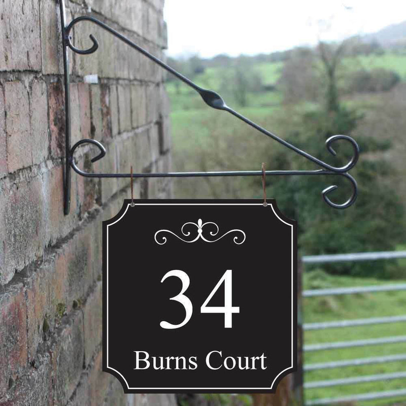 Hanging House Number Sign | Custom Personalized House Number Plaques | Address Plaque | Address number | Modern House | Outdoor Housewarming