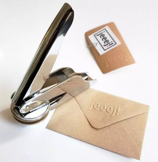 Custom Logo Embosser - Embossing Stamp - Personalized Book Embosser - Library Envelope Wedding Invitation Card Clay Plate - Made to Order
