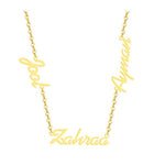 Three Name Necklace - Custom Personalized Name Necklace for Women - Gift for Her - Birthday Gift - Anniversary Gift - Christmas Gift