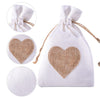 12 Pcs Burlap Pouch - Small Favour Bags - Bracelet Drawstring Bags - Wedding Favour - Kleine Jutebeutel Schmuck - Candy Goody Gift Bag