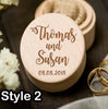 Custom Wedding Ring Box - Personalized Antique Style Ring Box -Wooden Engagement Ring Box Engraving - Customized Proposal Ring Box
