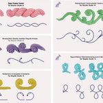 Piping Practice Sheet - Cake Decorating Practice Sheets - Icing Practice - Piping Template - Fondant Baking Supplies Paper Frosting Beginner