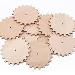 Wood Gear - Wooden Gears - Engrenage Bois - Unfinished Wood Pieces - Wooden Wheel - Holzzahnrad - Zahnräder Holz - Wood Cutout For Crafts