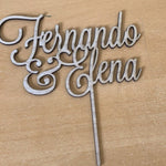 Custom Cake Toppers for Wedding - Personalized Wedding Cake Topper with Glitter - Mr and Mrs Cake Decoration