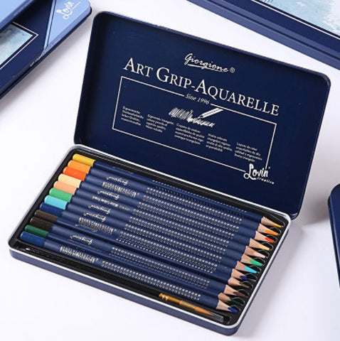 Color Pencils Set Up to 72 - Water Color Pencils - Professional Coloring Pencils - Colour Colored Pencils - Brutfuner - Gift for Artist
