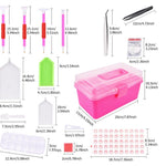 Diamond Painting Kit - Storage Organizer Accessories Tools - Diamond Painting Tray Drill Tray Dot Storage Box - Tweezer Set Supplies