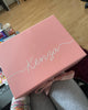 Custom Packaging Box - Personalized Name Rose Gold Gift Box - Bridesmaid Gift Present Box - Keepsake Box - Birthday Box - Memory Box